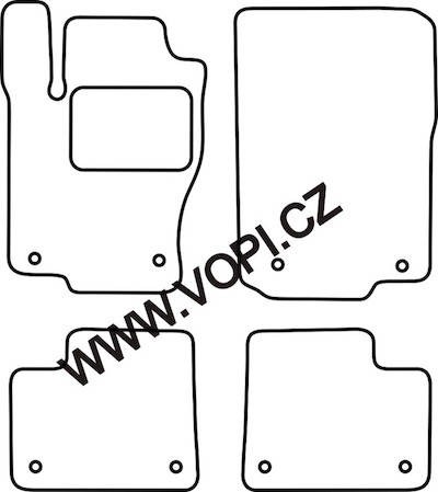 Autokoberce Mercedes M W166 11/2011 -  Royalfit (2961)